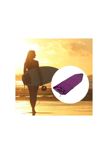 Suntek Elastik Sörf Tahtası Çorap Koruyucu Çanta Saklama 5.0ft-kırmızı Kırmızı