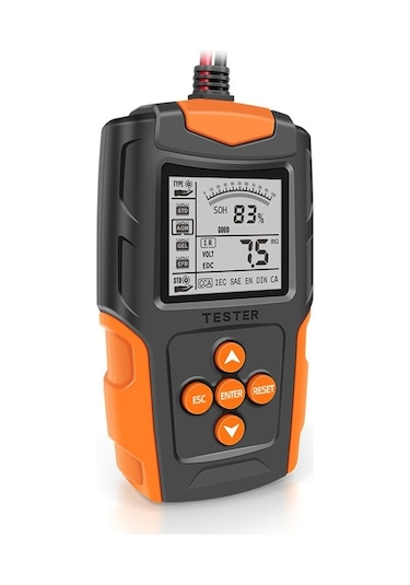 Pazly 12v/24v Araba Akü Test Cihazı Lcd Dijital Pil Analizörü - Akü Ölçüm Cihazı