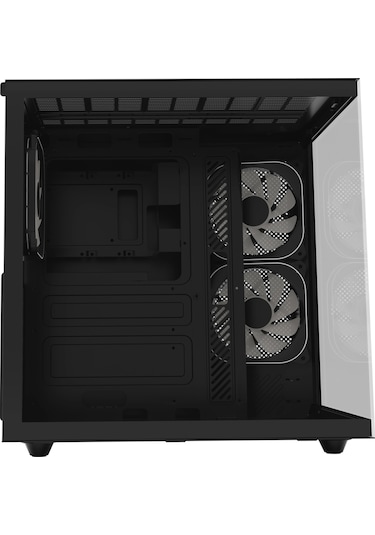 Hawk Gaming Hc510 650w 80+ Bronze Argb Akvaryum Atx Mid Tower Siyah Gaming Kasa