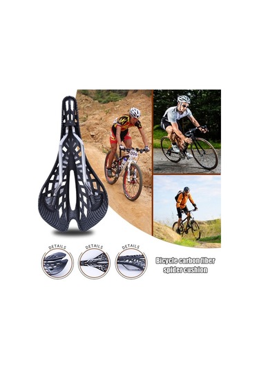 Fochsia Siyah Stil Dağ Yolu Koltuk Koltuk Karbon Fiber Yarış Bisikleti Sürme Hollow Koltuk Kol Altın