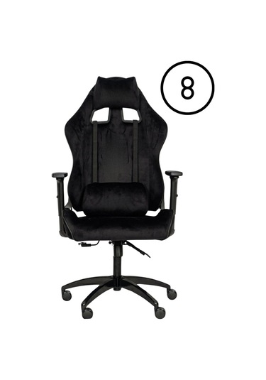 Rio Rio Plus Maximus Serisi Yastık Ve Tam Sade Oyuncu Koltuğu -1 Siyah