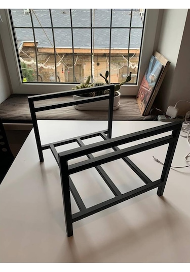 Metal Plaklık Dekoratif Dergilik Mini Kitaplık