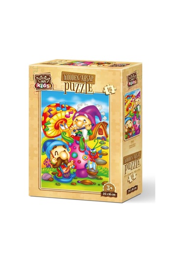Art Kids Şarkıcı Elfler 16 Parça Ahşap Puzzle