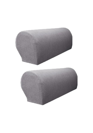 Springsun Çıkartılabilir Yıkanabilir Elastik Koltuk Koltuk Dirsek Koruması Çift Paket - Poliester Malzeme, Modern Stil AÇIK GRİ