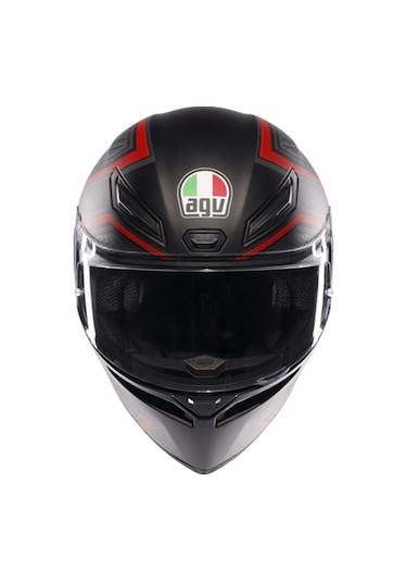 Agv K1 S Sling Matt Black Red Kapalı Kask Kırmızı