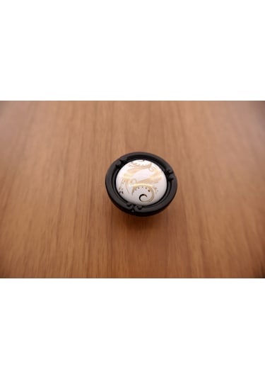 Azimkarhirdavat Porselen Kulp Yeni Zarif Mat Siyah Varak