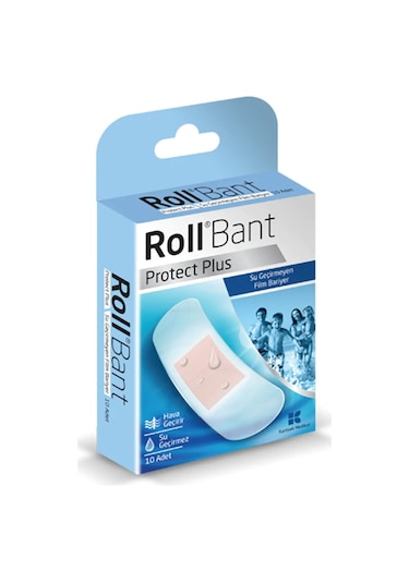 Roll Bant Protect Plus Su Geçirmez Yara Bandı 10 Adet