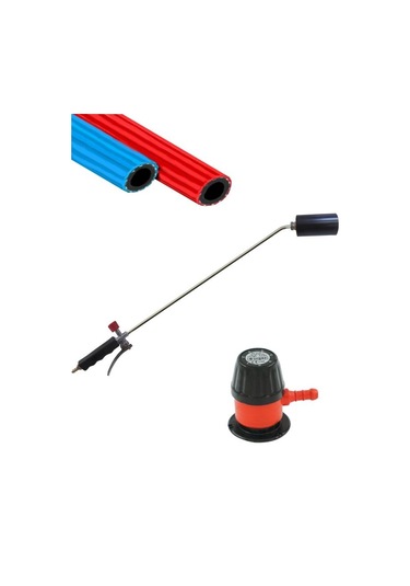 Tetikli Pürmüz 75 Cm + Lpg Dedantör +hava Hortumu 8 Mm 5metre Siyah