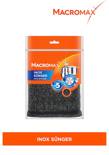 Macromax Inox Sünger Paslanmaz Çelik Temizlik Süngeri