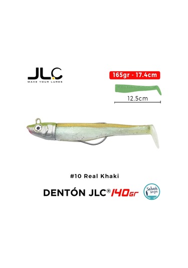 Jlc Denton 140 Set 165gr 17.4cm 10 Real Khaki Silikon Balık