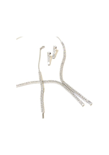 Baget Taşlı Başak Set Takım 14 Ayar Altın 4K Videolu