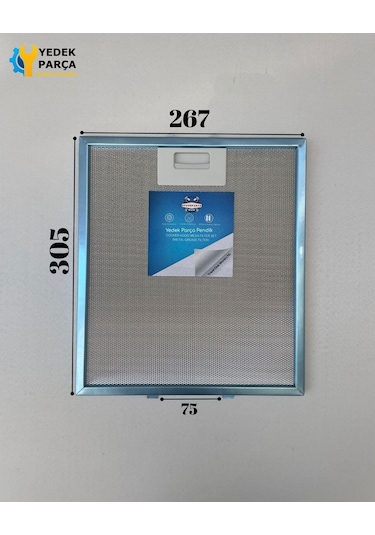 Aeg : Dı8821ma 267x305 Mm Aspiratör & Davlumbaz Tel Yağ Filtresi Model: 4055250429 - 063410455 26,7x30,5 Cm