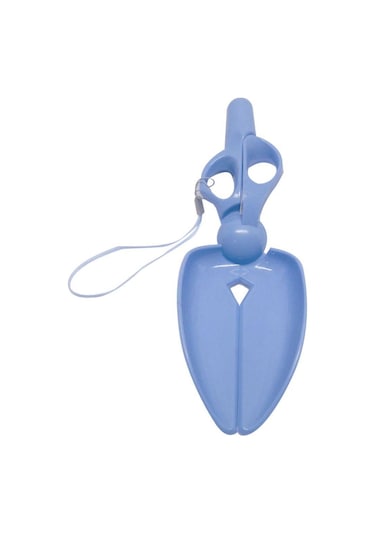 Makas Şeklinde Dışkı Toplama Aparatı 25 CM Mavi