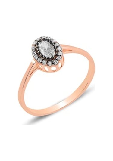 Gümüş Rose Elmas Montürlü Oval Üçlü Set… (535070195)