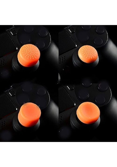 Ps4-ps5 Uyumlu 8in1 Analog Koruyucu Ve Yükseltici Pad Turuncu