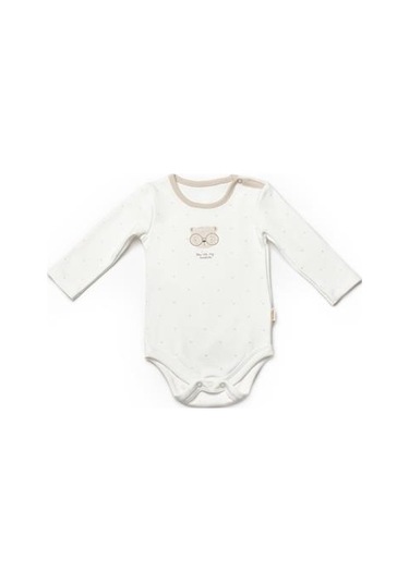 Bebek 2li Uzun Kollu Badi %100 Organik Pamuk, Bebek Ve Yenidoğan Serisi - Csy8102 Ekru