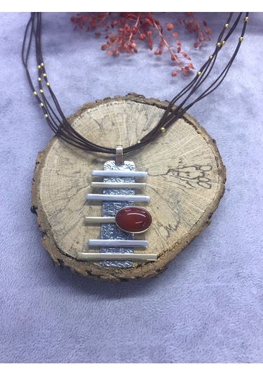 Nsa Gümüş Yıldız Taşı 925 Ayar Doğal Taş El İşi Gümüş Set