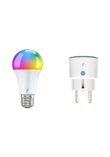 Akıllı Priz Ve Led Ampül Seti, Wi-fi İle Uzaktan Kontrol, Anlık Enerji Tüketim Takibi, Zamanlayıcı