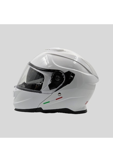 Arwic AR935 Parlak Çene Açılır Ece-R 22.06 Motosiklet Kaskı Beyaz