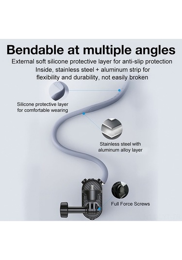 Fortunelane Boyun Askılı Video Desteği - Yd-nh004, Spor Kamerası Ve Telefon Uyumlu
