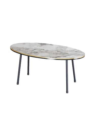 Orta Sehpa Kr Siyah Tel Ayak Çift Altın Efes Çok Renkli