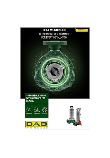 Dab Feka Vs Grinder 1000 Ma Parçalayıcı Bıçaklı Dalgıç Pompa 1,36 Hp