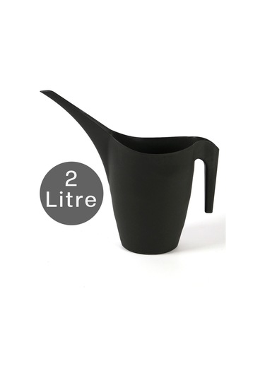 Çiçek Sulama Kabı Bitki Sukulent Ağaç Kaktüs Sulama Plastik Antrasit 2 Litre