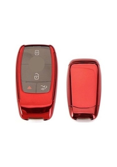 Mercedes W213 Uyumlu Yedek Parça 2 Parça Silikon Kumanda Kabı Kırmızı