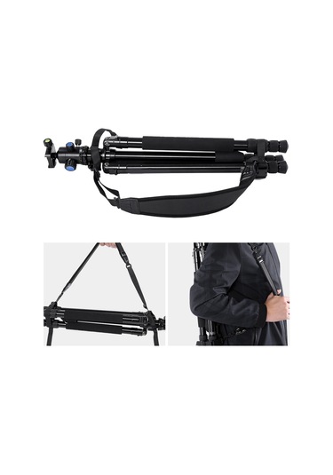 Geeksen Tripod Ve Işık Ayakçığı Askısı - Ergonimik, Uzunluğu Ayarlanabilir 62-80cm , Dayanıklı Nilon+plastik Materyal, Hafif Ve Taşınabilir