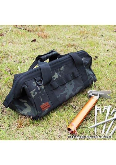 Kamp Alet Çantası Büyük Kapasiteli Geniş Ağızlı Saklama,siyah Siyah
