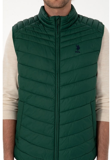 U.s. Polo Assn. Erkek Koyu Yeşil Yelek Dokuma 50312012-vr079 Koyu Yesıl