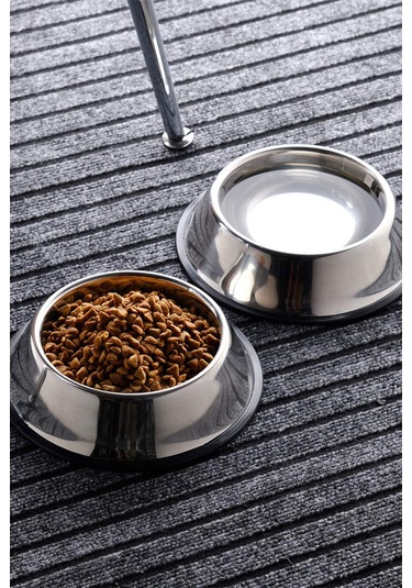 Noyisk Kedi Köpek Mama ve Su Kabı 2 Adet 18 CM