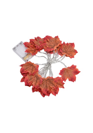 Skycity 3m 20 Led Islak Lastik Akçaağaç Yapraklı Işık Zinciri, 2 Işık Modu Sürekli Ve Titrek , Isınma Işığı, Ev Bahçe Dekorasyonu, Akü İle Çalışır Akü Dahil Değil Diğer