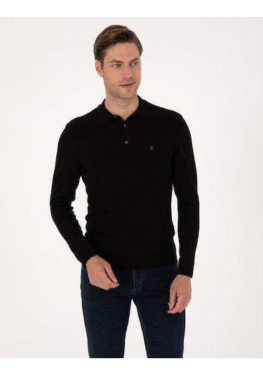 Pierre Cardin Erkek Siyah Kazak /triko 50314189-vr046 Siyah