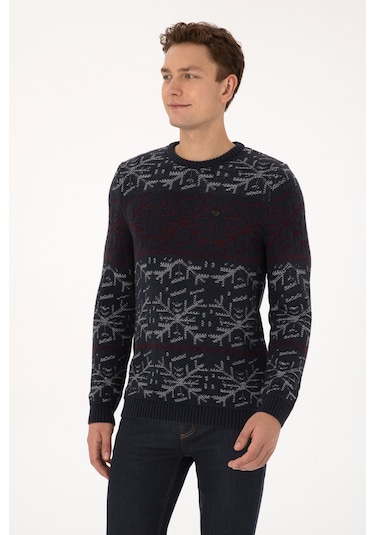 U.S. Polo Assn. Erkek Açık Lacivert Kazak 50308237-VR059 U.S. Polo Assn. Erkek Açık Lacivert Kazak 50308237-VR059