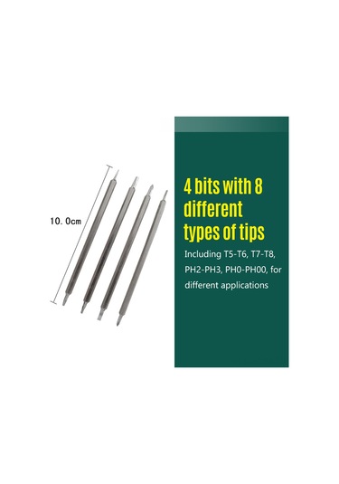 Suofeng 8 Fonksiyonlu Çok Amaçlı Tornavida Seti, Ev Tamir Aleti, 8 Farklı Uçlu Pratik Kullanım