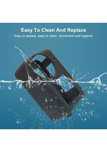 Djı Osmo Action 5 Pro / 4/3 İçin Puluz Lens Kapaklı Silikon Koruyucu Kılıf Siyah