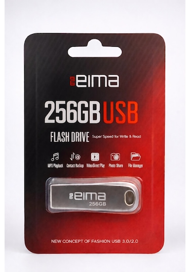 Eima 256gb Usb Flash Bellek Ultra Yüksek Kapasite, Metal Gövde