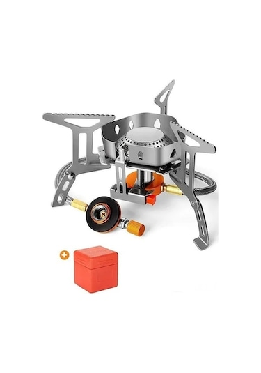 Pazly Rüzgara Dayanıklı Kamp Ocağı: Taşınabilir Ve Pratik Yemek Pişirme Çözümü, Gümüş Renk Gümüş