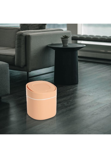 Suntek Magideal Magideal Mini Masaüstü Çöp Kutusu Sepeti Kovası Ev Pembe