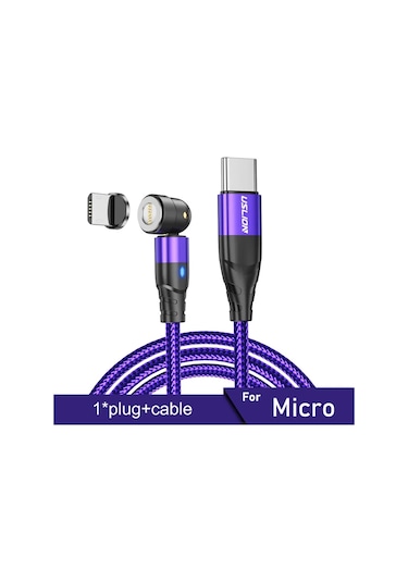 Uslıon Pd 60w Manyetik Şarj Kablosu - Mikro Usb, Tip C, Iphone Uyumlu 12, Xiaomi İçin Hızlı Şarjamy Green2m