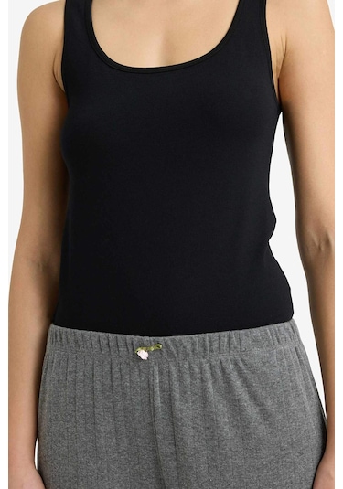 Defacto Regular Fit Pamuklu Atlet R9041az26spbk81 Siyah-bk81