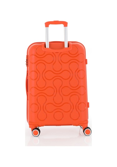 Mçs Polipropilen 3lü Valiz Seti Büyük & Kabin & Makyaj V376 S23sy1000053-set 00314 Portakal