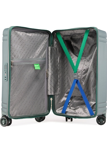 Unıted Colors Of Benetton Unisex Orta Boy Valiz 14bnt8020-02-ysl Yeşil