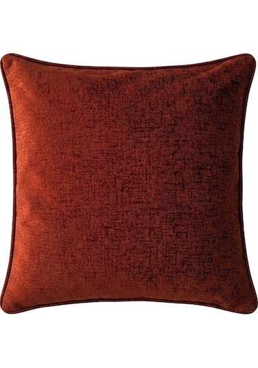"albert" Kadife Dokulu Kırlent Kılıfları - 45x45 Kiremit