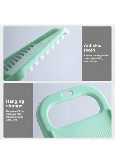 Koyu Yeşil Ev Parçalayıcı Rende Sebze Patates Salatalık Havuç Dilimleme Chopper Meyve Soyucu Kesici Aracı Mutfak Aracı Aksesuarları Koyu Yeşil