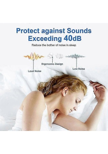 Bluedio Ne Uyku Silikon Kulak Tıkacı Gürültü Azaltıcı Ses Geçirmez Kulak Tıkacı Saklama Kutusu Çift Katmanlı Db
