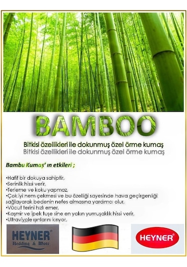 Heyner 65 x 95 Bamboo Visco Oyun Parkı Yatağı 65*95 Visco Yatak