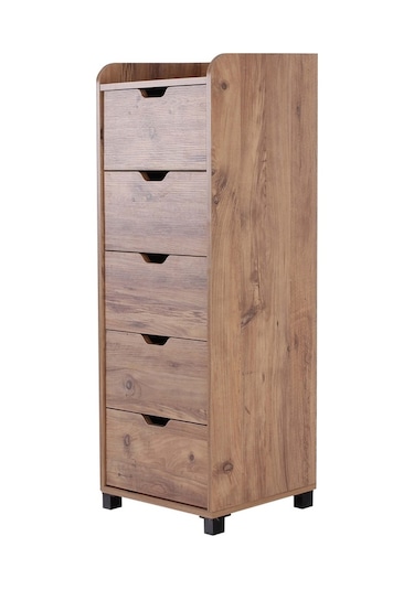 Mobilya Sarayı Yüksek Ahşap 5 Çekmeceli Kiler Dolabı (536681165)