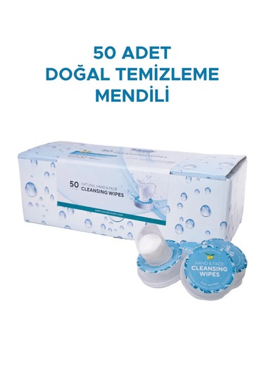 50 Adet Doğal Temizleme Mendili